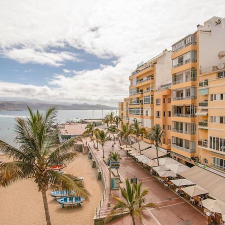 En Primera Linea De La Playa De Las Canteras Vista Al Mar Лас-Пальмас-де-Гран-Канария Экстерьер фото