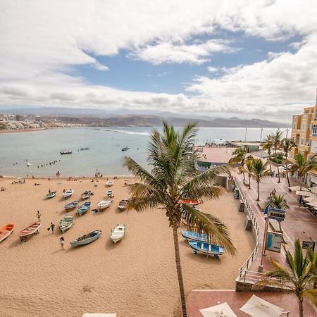 En Primera Linea De La Playa De Las Canteras Vista Al Mar Лас-Пальмас-де-Гран-Канария Экстерьер фото