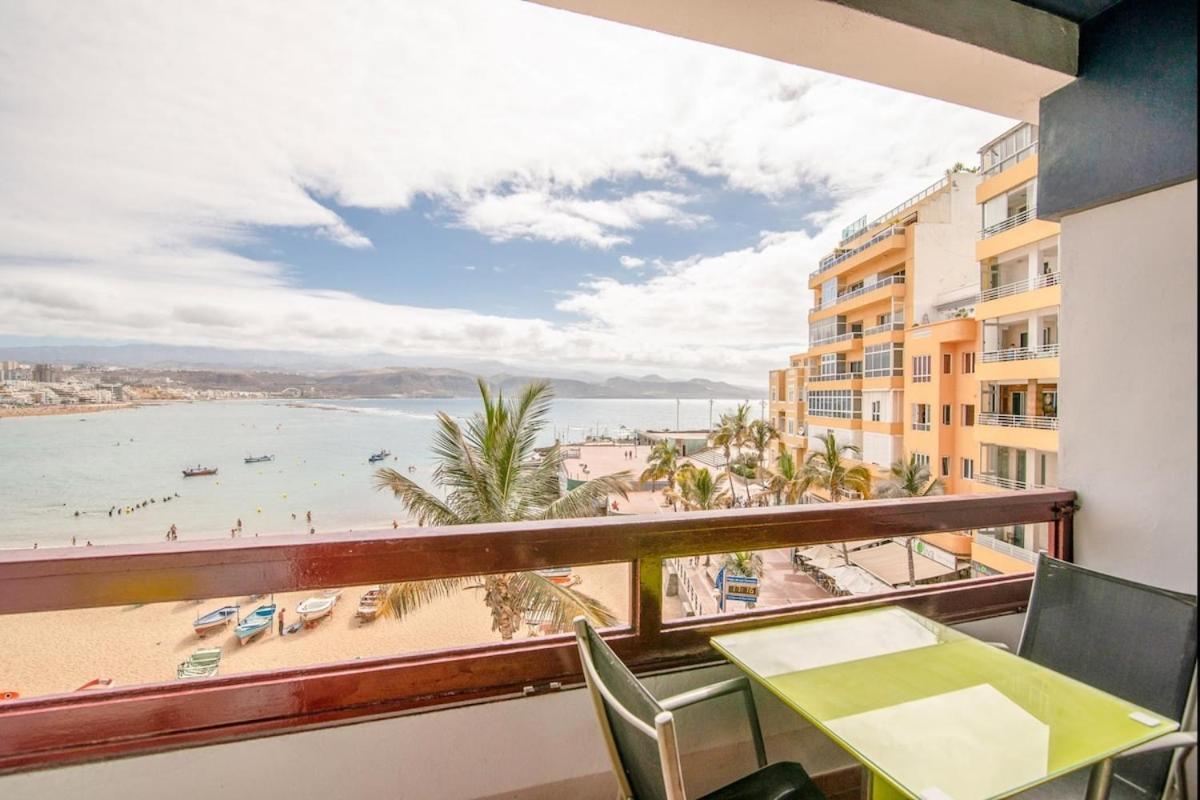 En Primera Linea De La Playa De Las Canteras Vista Al Mar Лас-Пальмас-де-Гран-Канария Экстерьер фото